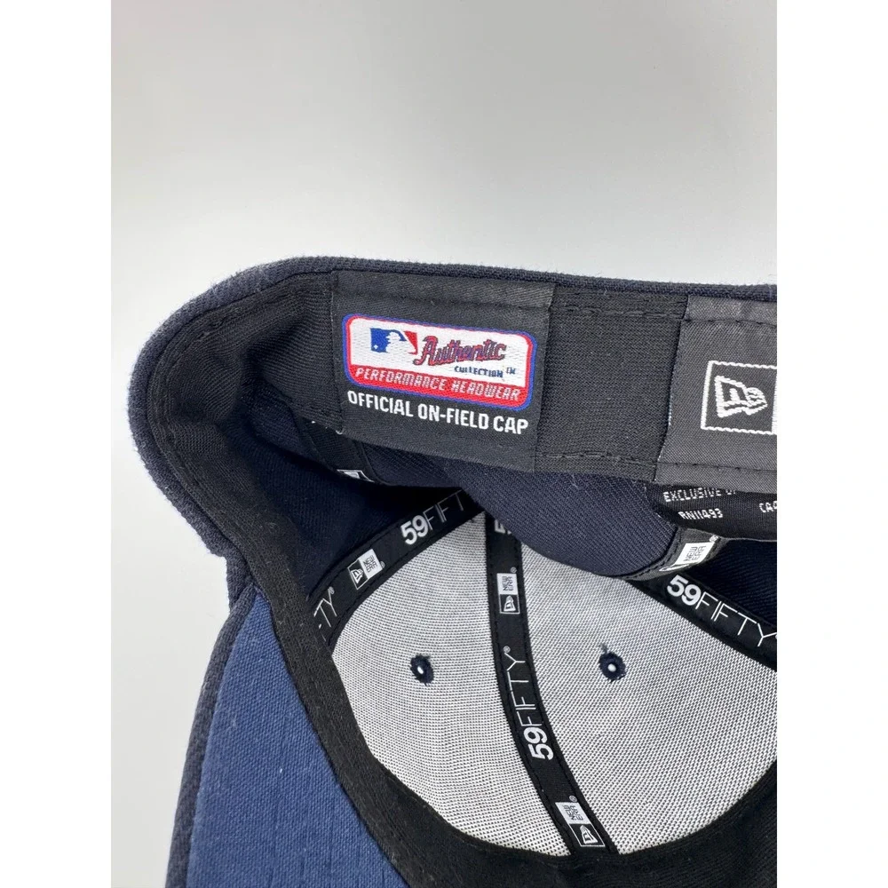 New Era Texas Rangers 59FIFTY Fitted Hat 7 1/8 Navy Blue MLB Cap TX Logo